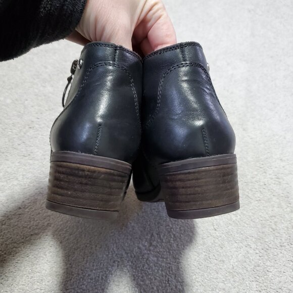 PIKOLINOS Doroka Ankle Boots Booties Leather Side Zip Black Women's 38EU 7US - Picture 7 of 14